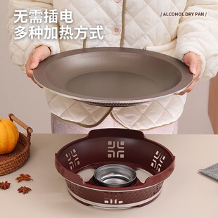剁椒鱼头专用锅粘商用酒精炉加热干锅锅浅汤锅鱼片煲牛蛙炉