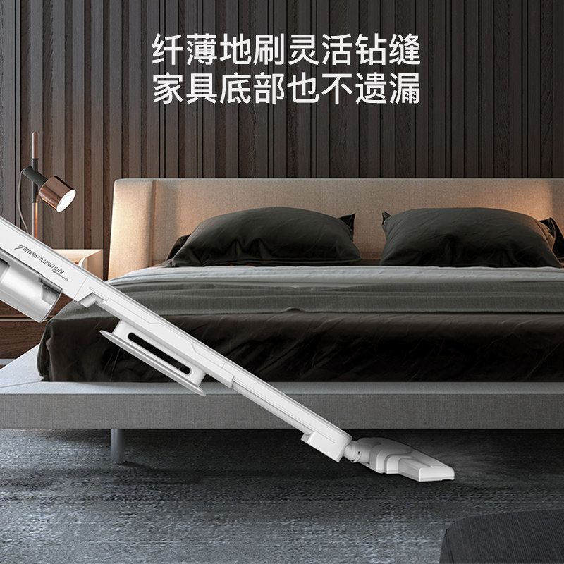 德尔玛吸尘器家用大吸力手持式猫毛小型吸尘机强力车载大功率