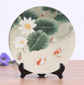 承沁陶瓷客厅书房卧室坐盘新古典玄关挂盘装 饰盘摆盘