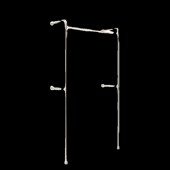 婚纱店上墙落地展示架陈列架加厚拉丝银影楼礼服挂衣架货架