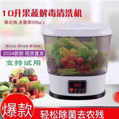 果蔬洗水果蔬菜解毒去农残除菌净化自动氧消毒