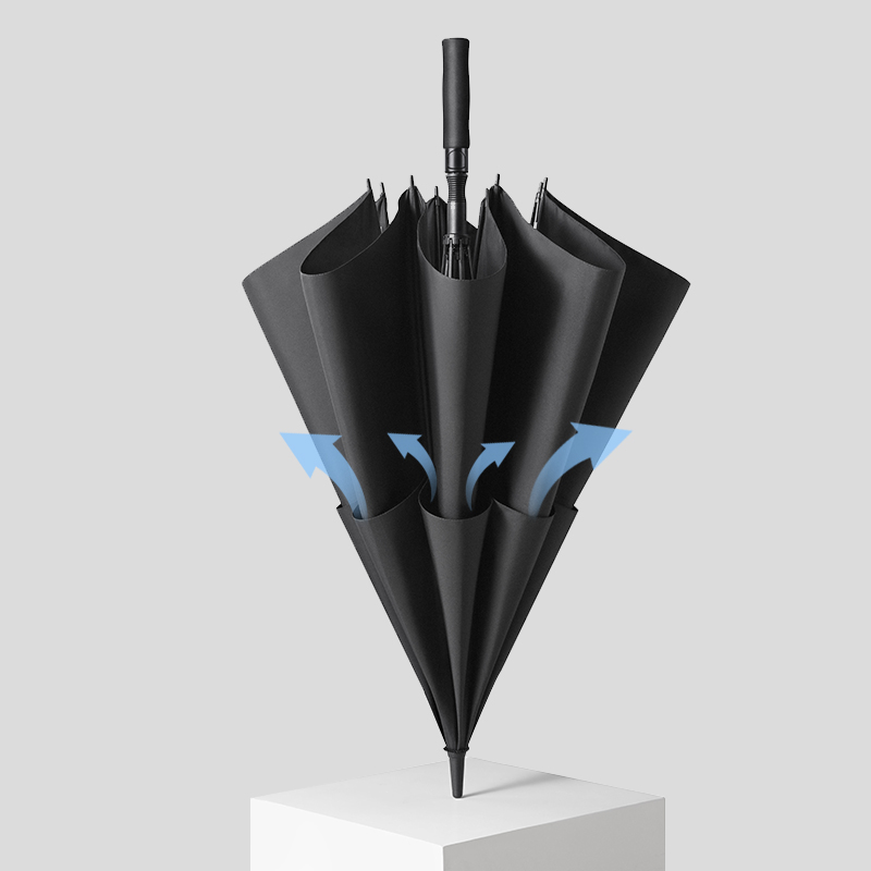 超大商务雨伞加大号加厚加固男伞长柄直柄家用暴雨伞抗风定制