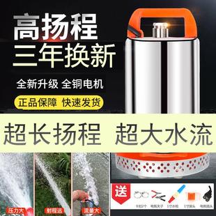 抽水 直流潜水泵电瓶12V24V48V60伏电动车家用小型抽水泵农用灌溉