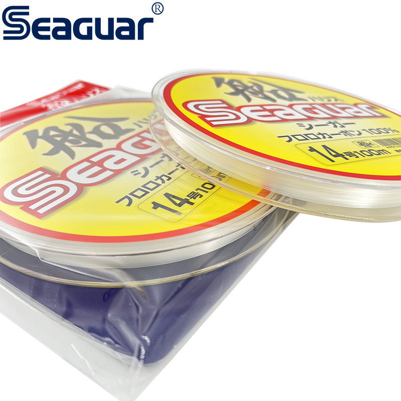 日本Seaguar西格船100米碳素线路亚海钓主线前导线船钓黄鱼线子线