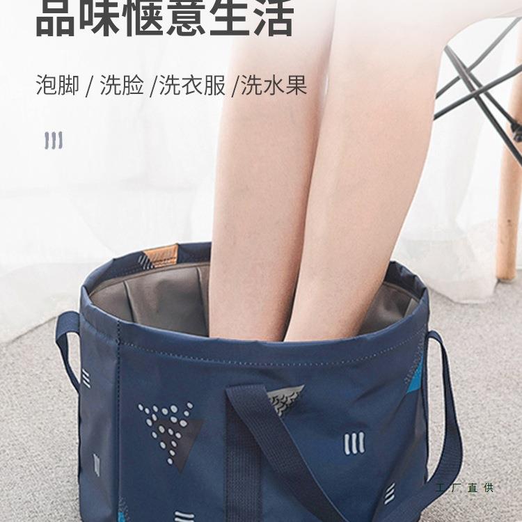 旅行洗衣袋旅游便携户外水盆泡脚桶水桶外出折叠盆一次性洗脚