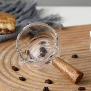 多功能米勺取面粉猫粮勺子小号木柄调味酱蘸料咖啡刻度量杯