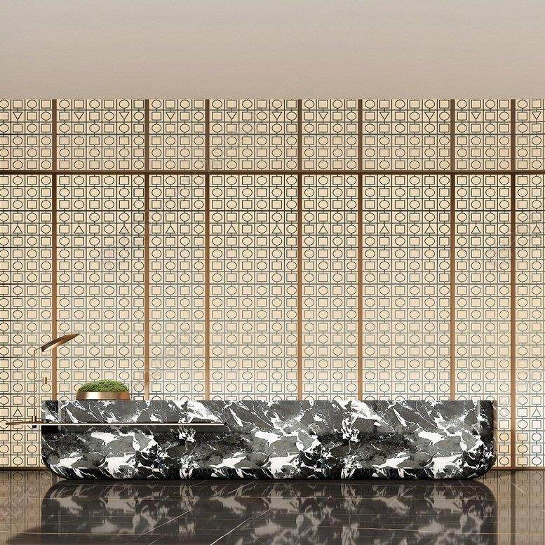 酒店前台发光背景墙金属隔断发光屏风压克力发光板不锈钢屏风定制,基础建材,屏风,淘宝优惠券,粉丝福利购,淘宝优惠卷