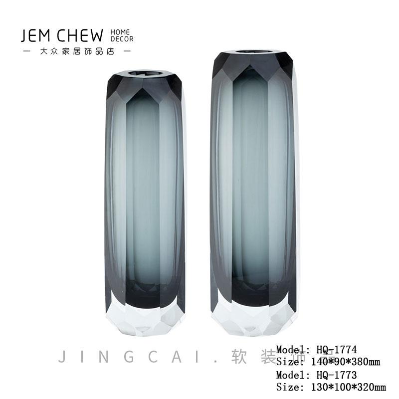 现代轻奢样板间客厅茶几组合摆件售楼处洽谈桌花器创意软装饰品