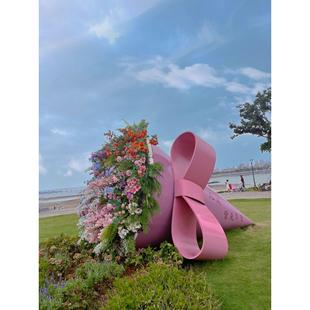 饰品 浪漫限定网红打卡巨型玫瑰花束美陈商场花筒花瀑道具情人节装