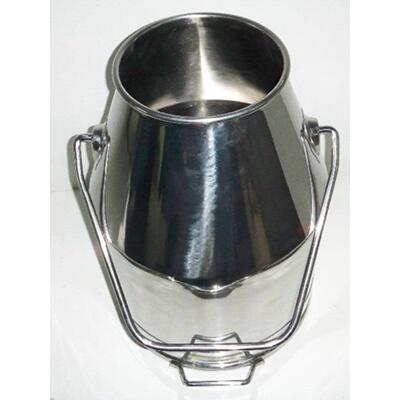 牛奶挤奶桶25升白钢卫生级304加厚牛奶提手桶内外抛光1个厚