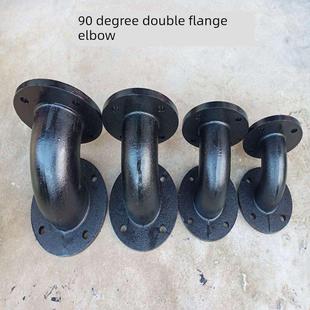90度双法兰弯头6kg Dn50弯头Pn6国家标准Dn100铸铁直销排污泵出口