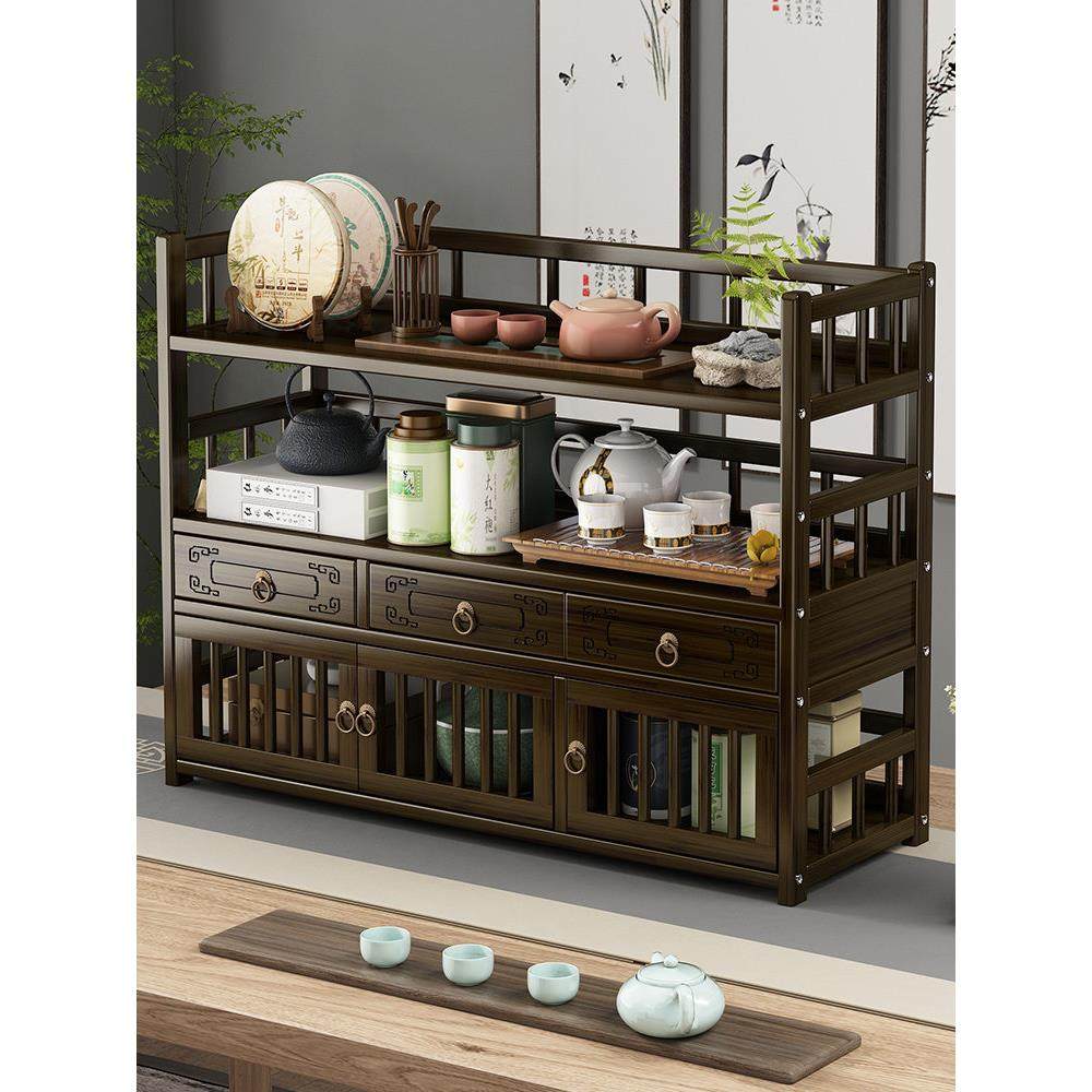 桌面博古架实木中式茶桌上小型茶具收纳架茶台摆件茶叶茶杯置物架,住宅家具,多宝格/博古架,淘宝优惠券,粉丝福利购,淘宝优惠卷
