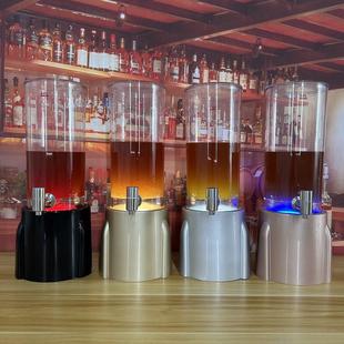 酒吧商用啤酒桶3升不锈钢龙头酒炮创意发光扎啤桶网红可乐桶容器