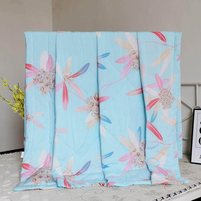 人造棉夏凉被棉绸单双人夏季空调被舒香绸幼儿园儿童薄被子可水洗,床上用品,化纤被,淘宝优惠券,粉丝福利购,淘宝优惠卷