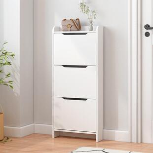 新款超薄翻斗鞋柜10厘米13厘米入户门超窄鞋柜落地门后玄关收纳柜