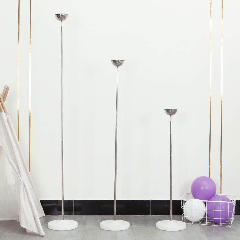 2米伸缩杆支架升空气球金属托商场装饰路引支架18寸36寸气球立柱