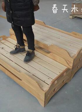 幼儿园床午睡床实木床早教托 托管班小学生午睡床午休小床专用叠