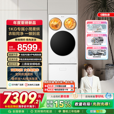 以旧换新海尔leader懒人三筒洗衣洗鞋机分区全自动双烘ProMax版