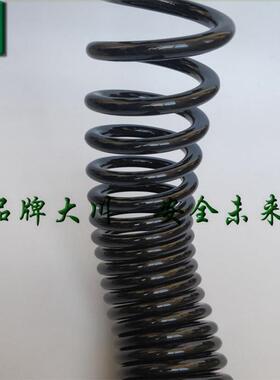 4芯3芯2.5平方黑色亮面螺旋电缆 /3芯4/6平/3-4芯1.5方 PU弹簧线