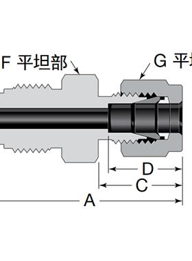 VCR转卡套接头1/8VCR转1/16卡套1/4VCR转1/4卡套1/4VCR转1/8卡套