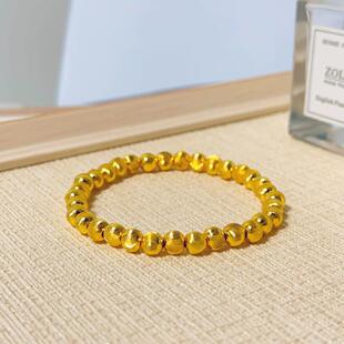 正品金包银手链女款999足金包银猫眼珠手串送女友老婆闺蜜生日礼