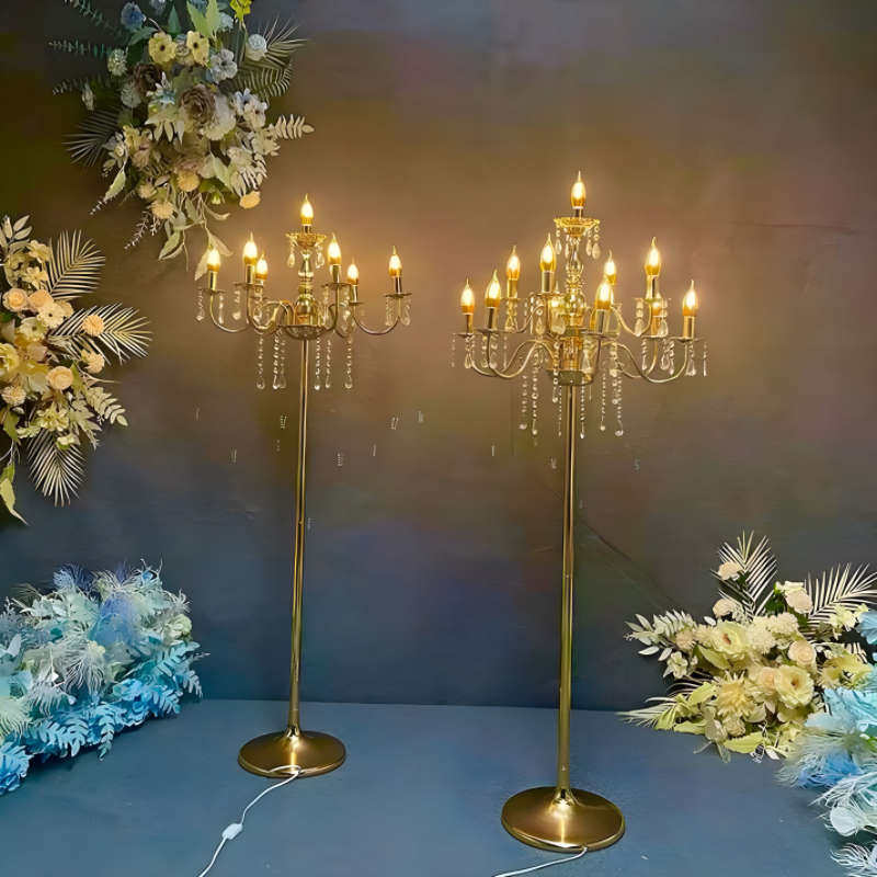 婚庆道具婚礼舞台布置铁引艺装饰灯灯台路Ｔ立式电镀金色新疆包邮,节庆用品/礼品,路引,淘宝优惠券,粉丝福利购,淘宝优惠卷