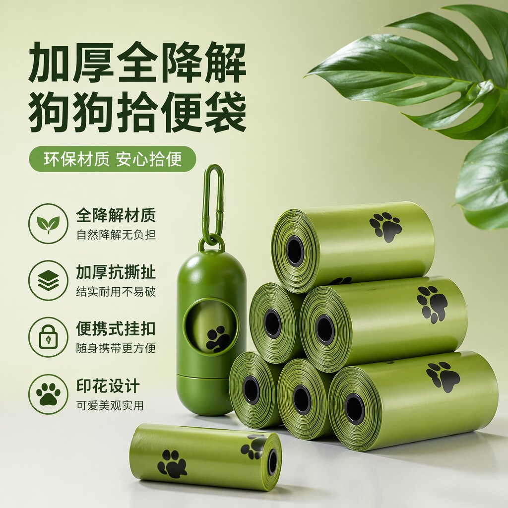 狗狗拾便袋加厚全降解便便袋
