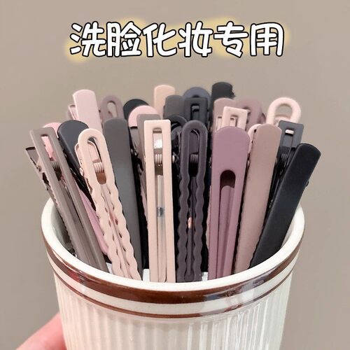 简约气质刘海夹前额无痕发夹女洗脸化妆碎发专用夹大号一字夹边夹