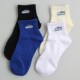 ins男女短袜子雪山字母袜克莱因蓝四季 中帮男袜女袜学生运动袜 款