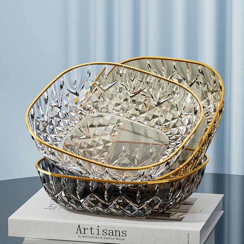 新款轻奢高端精致水果盘客厅家用高颜值茶几零食摆放盘果盆水果篮