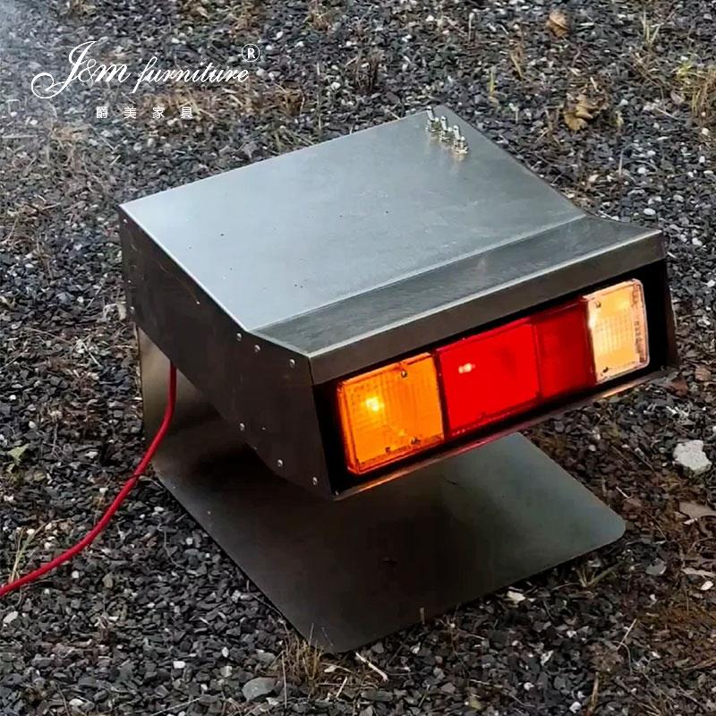 赛车手床头柜边几小型智能床边柜子可移动全金属无指纹轻奢高级感