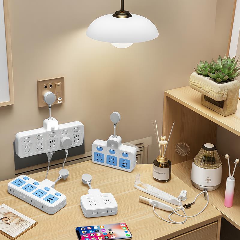 大功率多功能插座转换器超薄插线板扩展一转三家用插板多插位插排