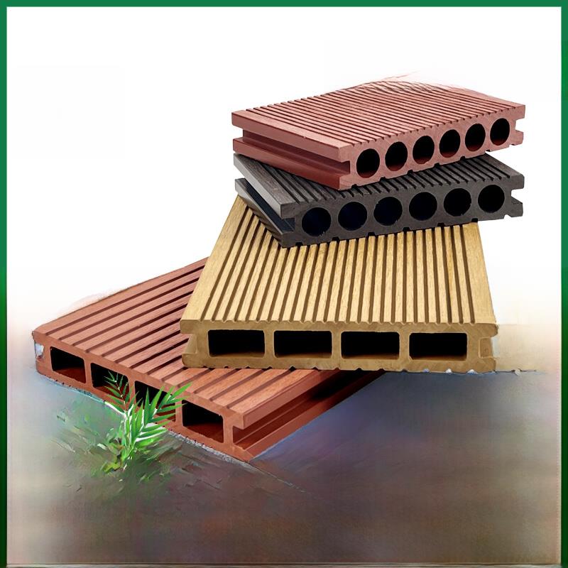 生态塑木地板户外花园庭院防腐木塑板户外阳台露台条形板防水防滑