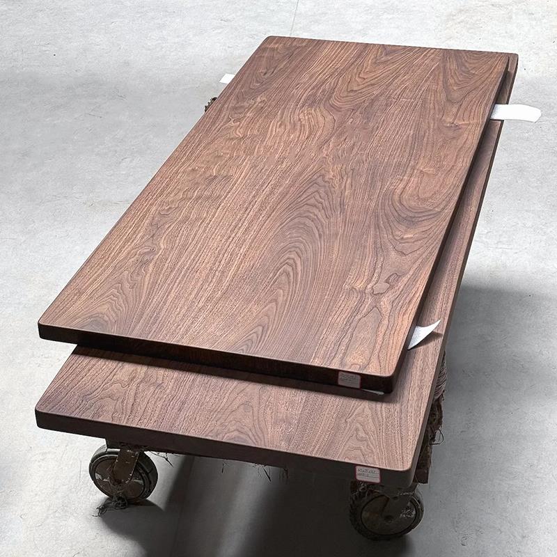 北美黑胡桃木板原木大板整板茶桌面板餐桌边柜吧台面板实木板定制