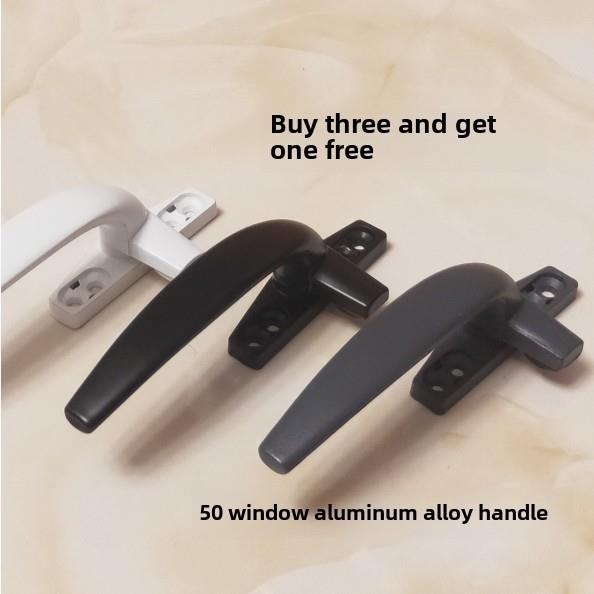 50铝合金平开窗拉手内外滑动门窗单点拉手拉手铝合金7字窗锁