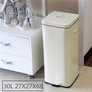 带盖高颜值垃圾桶 2030大号大容量客厅厨房专用商用家用脚踩脚踏式