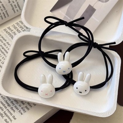 可爱米菲兔发圈卡通情侣闺蜜小皮筋甜美森系少女发圈超萌ins发圈