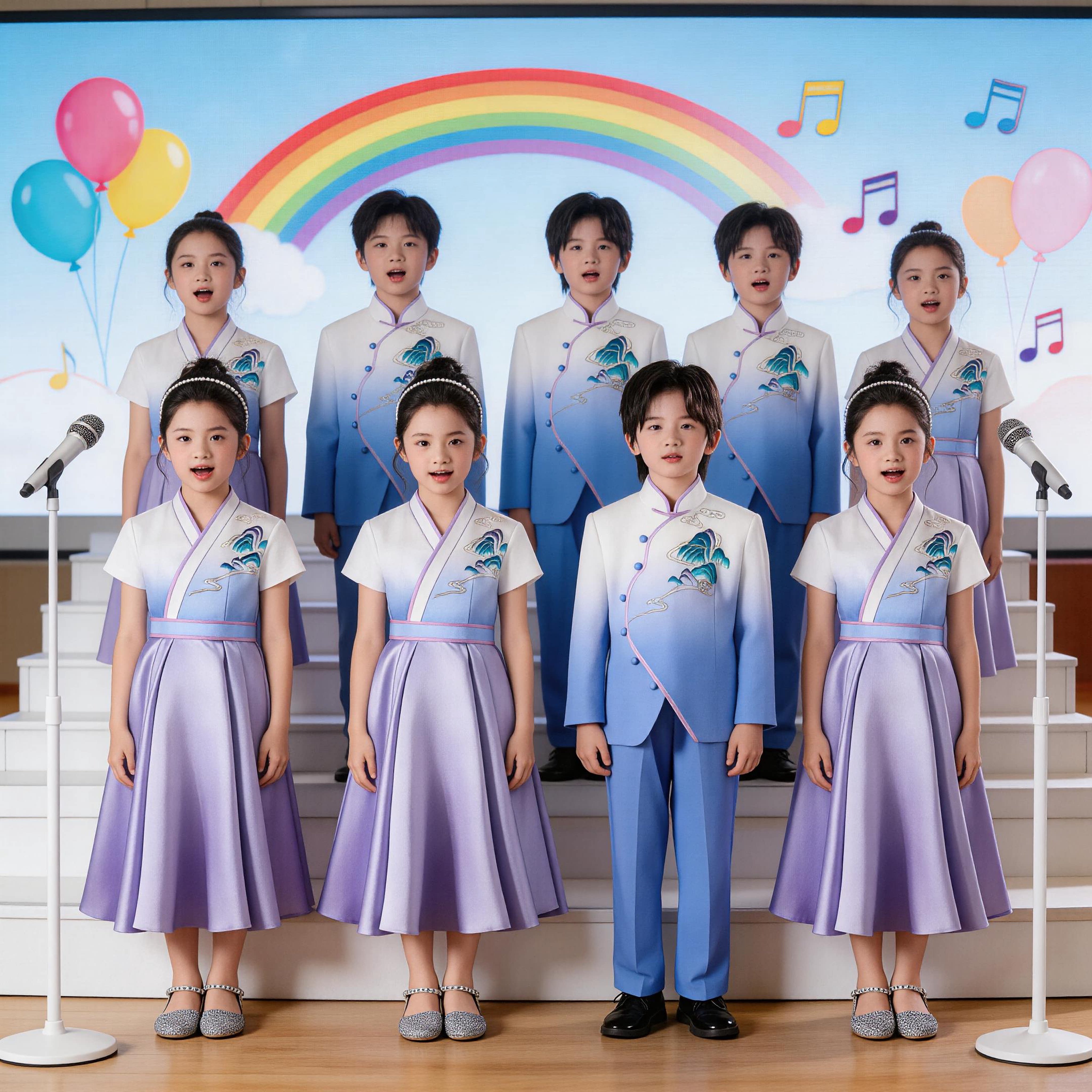 爱国主题中小学生表演服