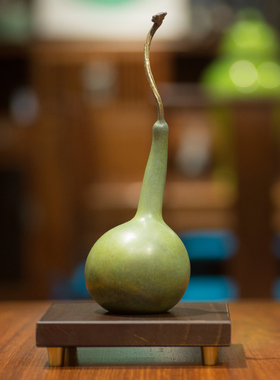 铜韵堂丨彩铜葫芦福禄寿喜财工艺礼品客厅办公桌家居装饰