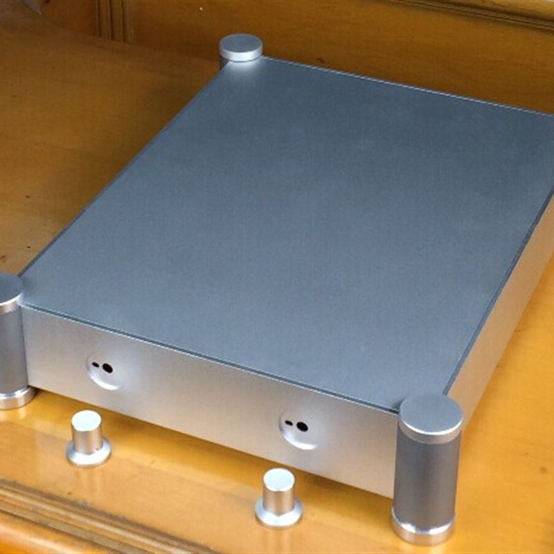 BRZHiFi -专业型材全铝机箱 胆机机箱BZ4307T 顶盖厚度6毫米