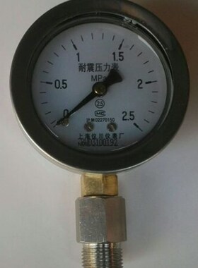 仪川压力表 2.5mpa正面表盘外壳直径68.7背后直径62 螺纹直径16.4