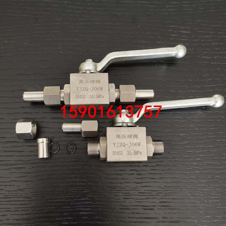 304不锈钢外螺纹高压液压球阀阀门YJZQ/KHB-10W 15W 20W 25W 32W