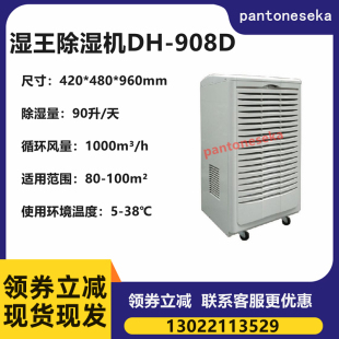 仓库抽湿器 地下室 一天除湿量90升 908D工业去湿器 湿王除湿机DH