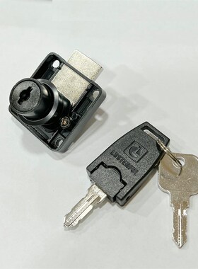 LUSTERFUL高档抽屉锁黑色 乐斯特弗家具锁 商场柜门锁BK3100-22
