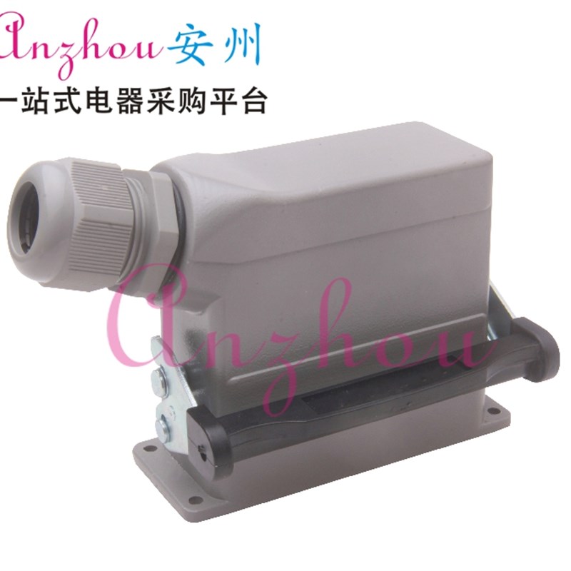 16芯 重载连接器 H16B- HE-016-1 侧出 单扣 HDC-HE-016M/F