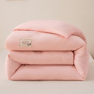 亲肤四季 2.太空被 被子被芯双纯色人单人印花学生宿舍床上用品1.5