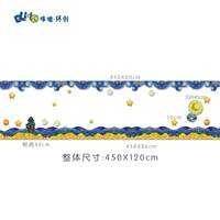 The Van Gogh Starry Sky themed environmental creation home in the kindergarten features regular arrangements for the wall decoration areas of the railings, corridors, and corner entrances thumbnail 3