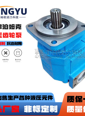 泊姆克液压泵PERMCO齿轮泵P7600-F63/F80/F100/F112 高压油泵总成