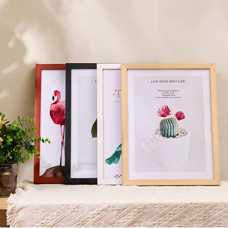 实木相框挂墙摆桌装饰木质制画框简约执照证书框创意精美摆件