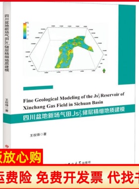 【正版书】四川盆地新场气田JS22储层精细地质建模王权锋著吉林大学出版社9787569273571